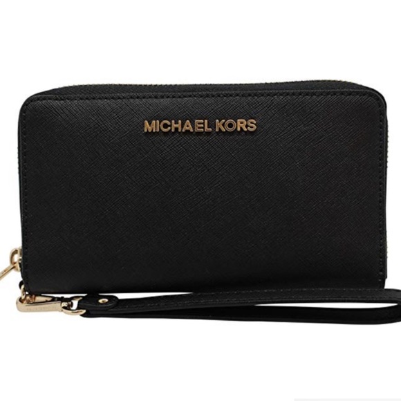 Michael Kors Accessories - Black Michael Kors Wrist Wallet